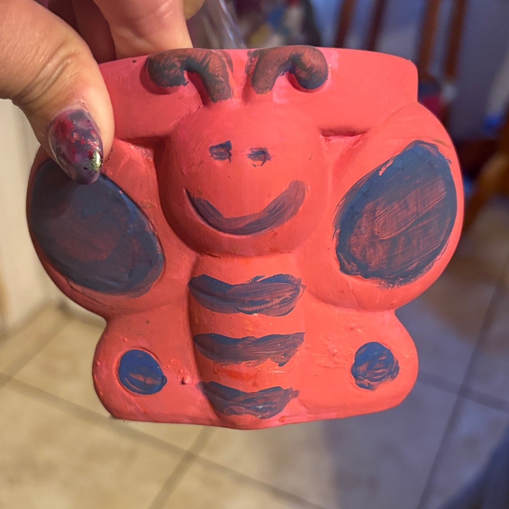 Red and Blue Butterfly Mug